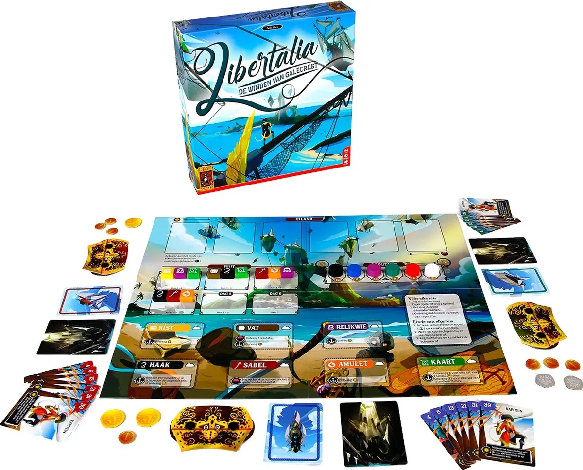 999 Games Libertalia Bordspel - 1-6 Spelers - Nederlandstalig - afbeelding 6 van 6