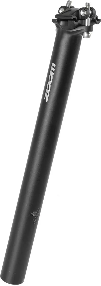 Zoom Zadelpen ATB - Aluminium 350mm - Ø27,2mm Zwart