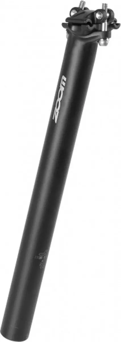 Zoom Zadelpen ATB - Aluminium 350mm - Ø27,2mm Zwart