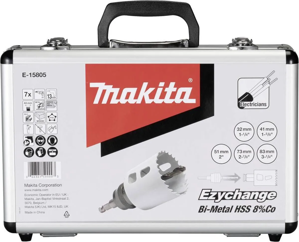 Makita EZYCHANGE BiM-Set Gatzaag 32-83mm Metaal - 7 Stuks