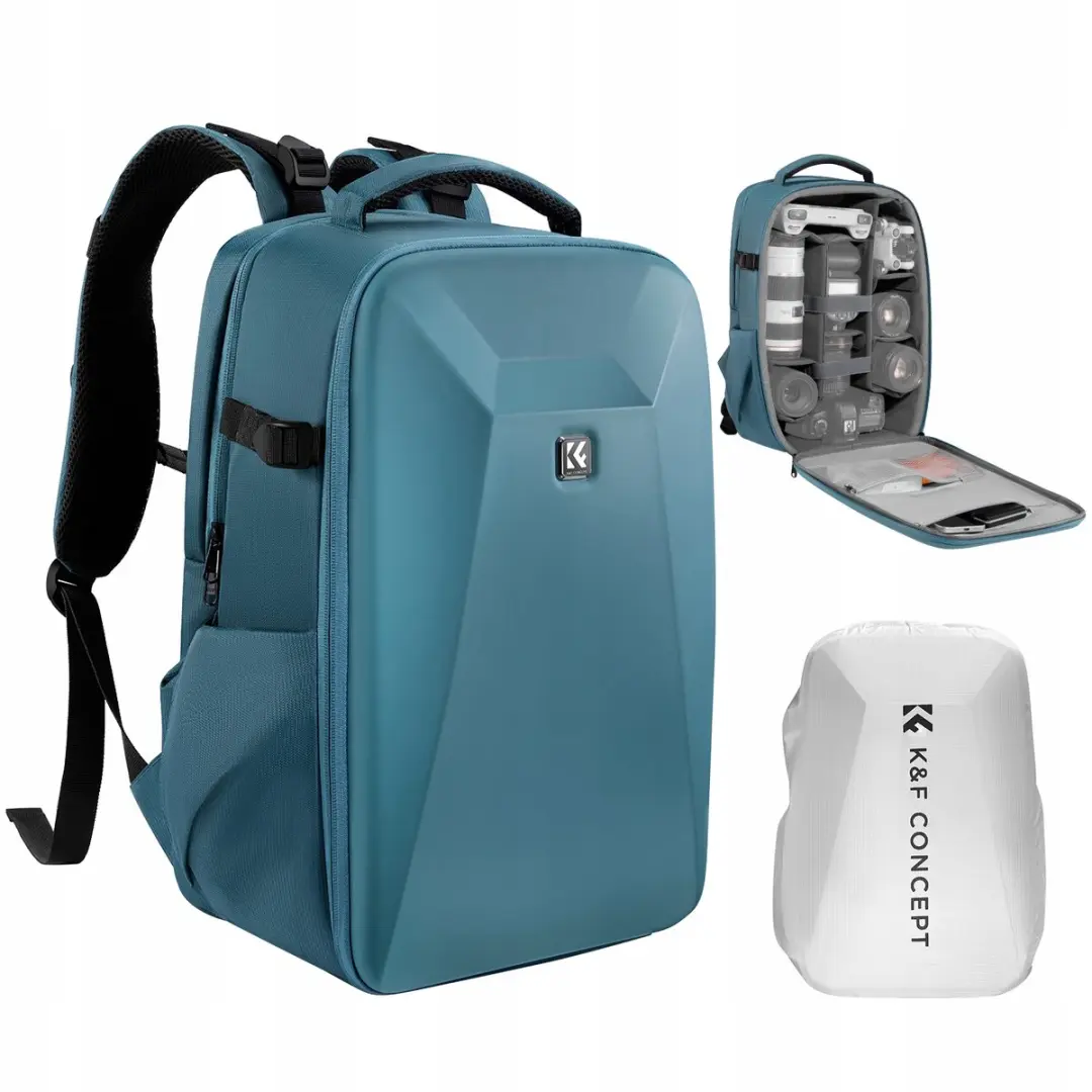 K&F Concept Fototas 22L Marineblauw - Waterdicht
