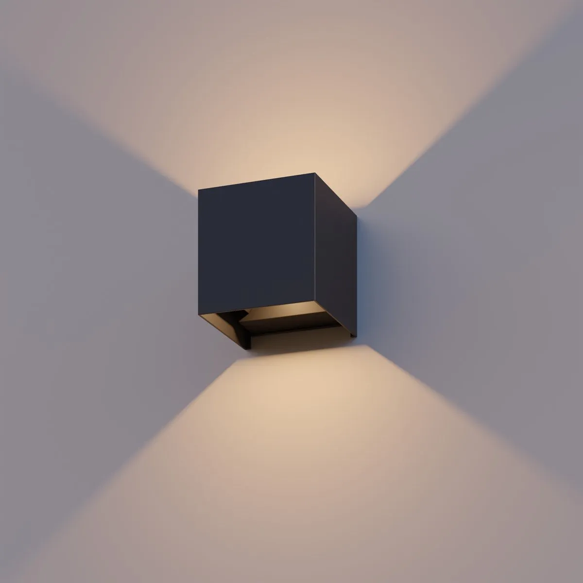 Calex LED Wandlamp Bari 7W - 2 Stuks - Zwart