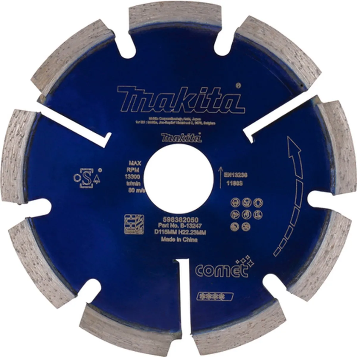 Makita B-13247 Diamant Voegschijf 115mm - Blauw