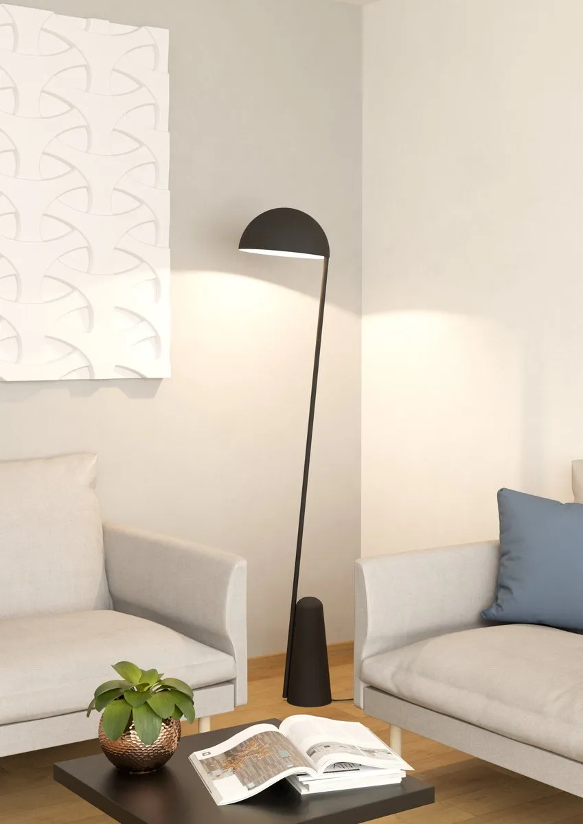 Eglo Aranzola Vloerlamp E27 - 163,5 cm - Zwart/Wit - afbeelding 5 van 6