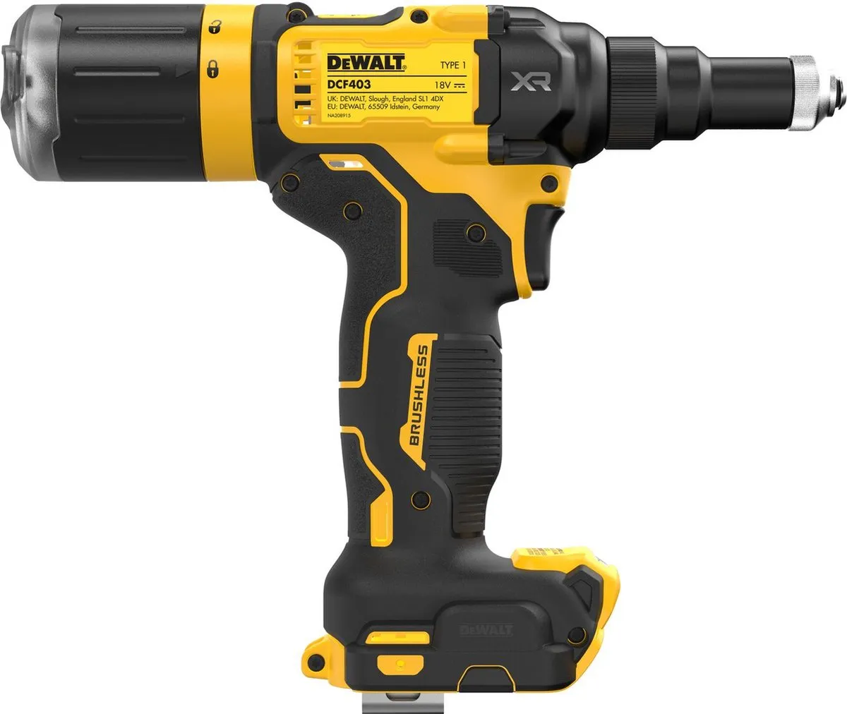 DeWalt DCF403NT Accu Blindklinknageltang 18V XR