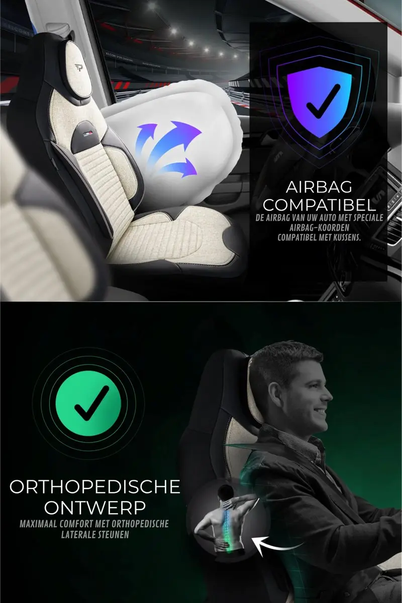 Panda Autostoelhoezen Toyota Yaris 2020-heden - Beige