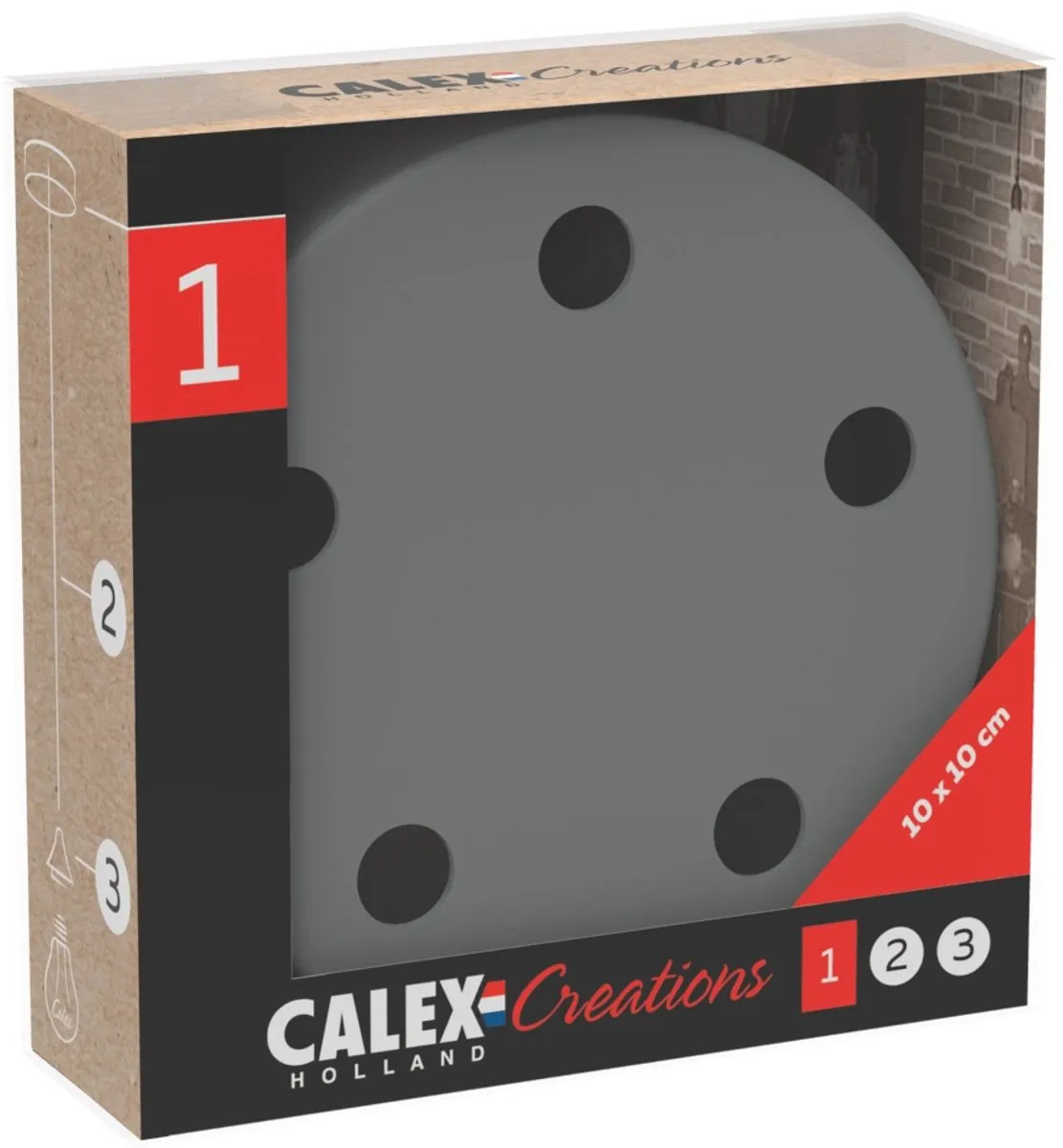 Calex Plafondkap Ø10cm - Beton