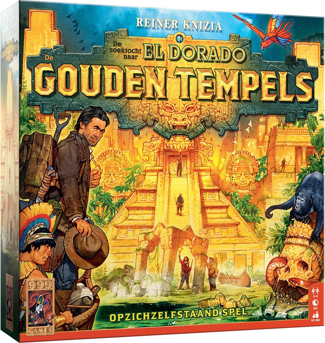 999 Games - De Zoektocht naar El Dorado De Gouden Tempels - Bordspel