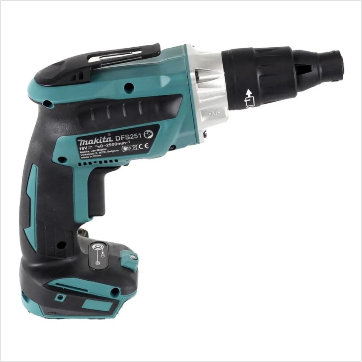 Makita DFS251ZJ Accu Schroevendraaier 18V - Koolborstelloos - Blauw/Zwart - afbeelding 6 van 6
