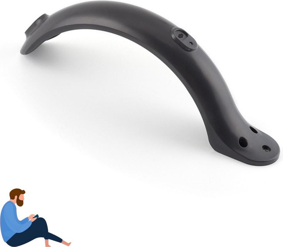 Spatbord voor Xiaomi Mija M365 (PRO) - M365 Accessoires - Achter spatbord - zwart