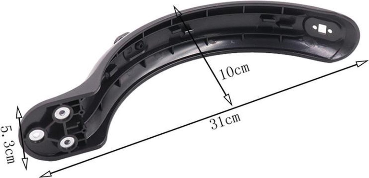 Spatbord voor Xiaomi Mija M365 (PRO) - M365 Accessoires - Achter spatbord - zwart