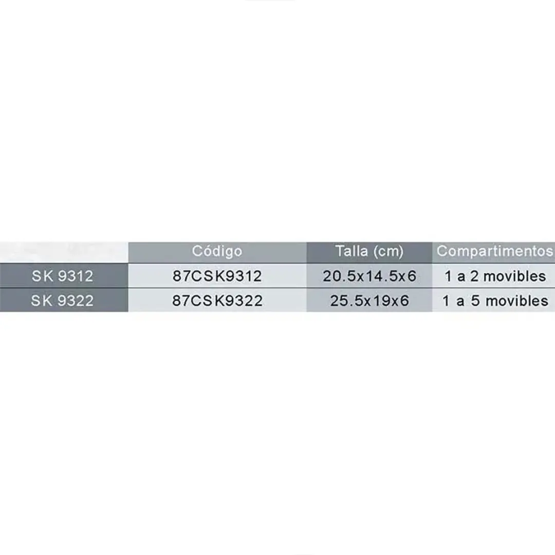 Sakura SK 9322 Visgereibox - 5 Vakken - Grijs