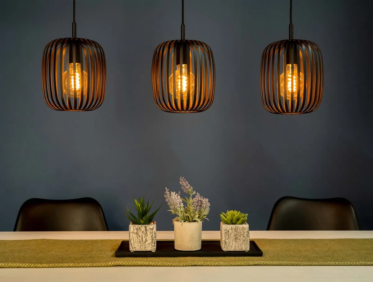 Eglo Romazzina Hanglamp E27 - 5 Lichtpunten - 77cm - Zwart
