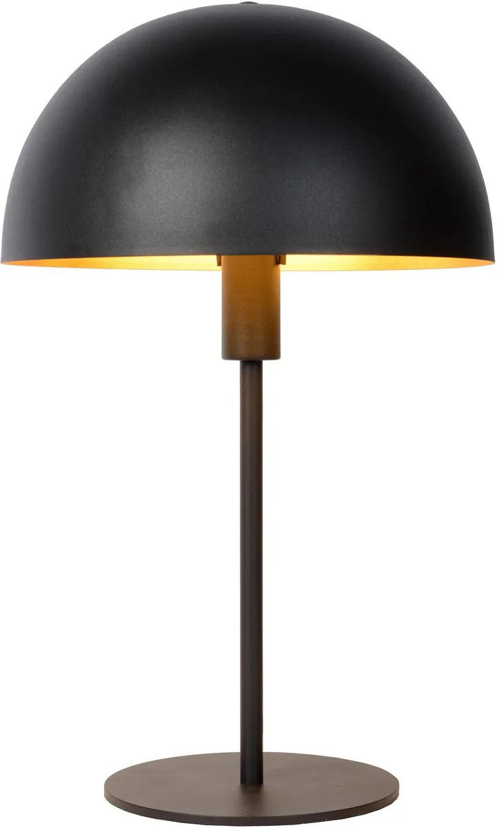 Lucide Siemon Tafellamp Ø25cm - 1xE14 - Zwart