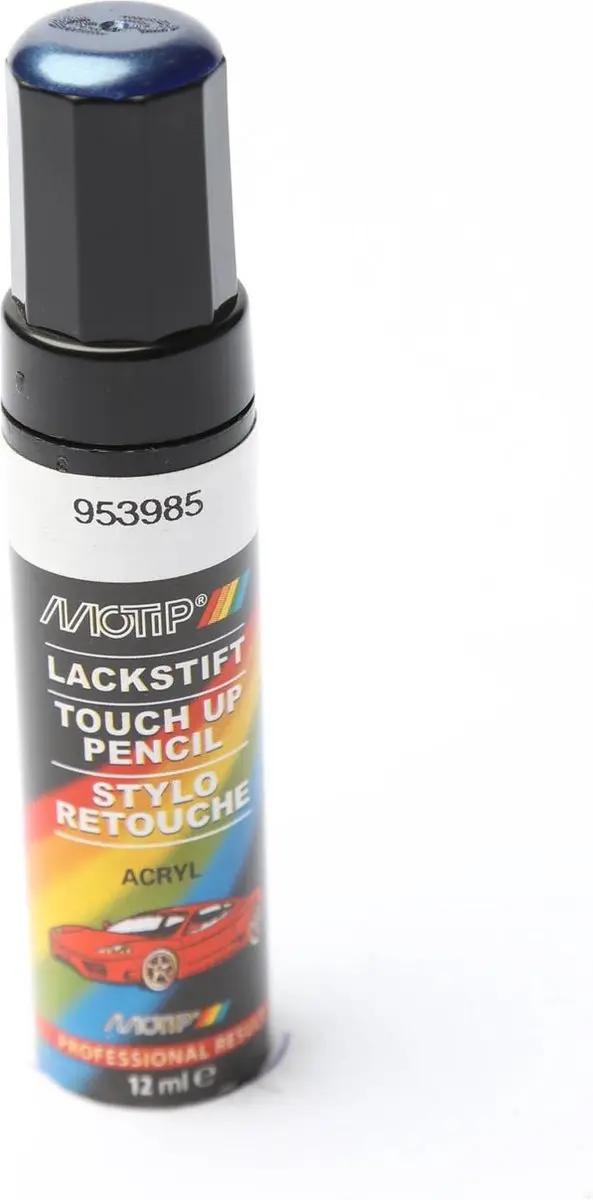 Motip 953985 Auto Lakstift Blauw Metallic 12ml