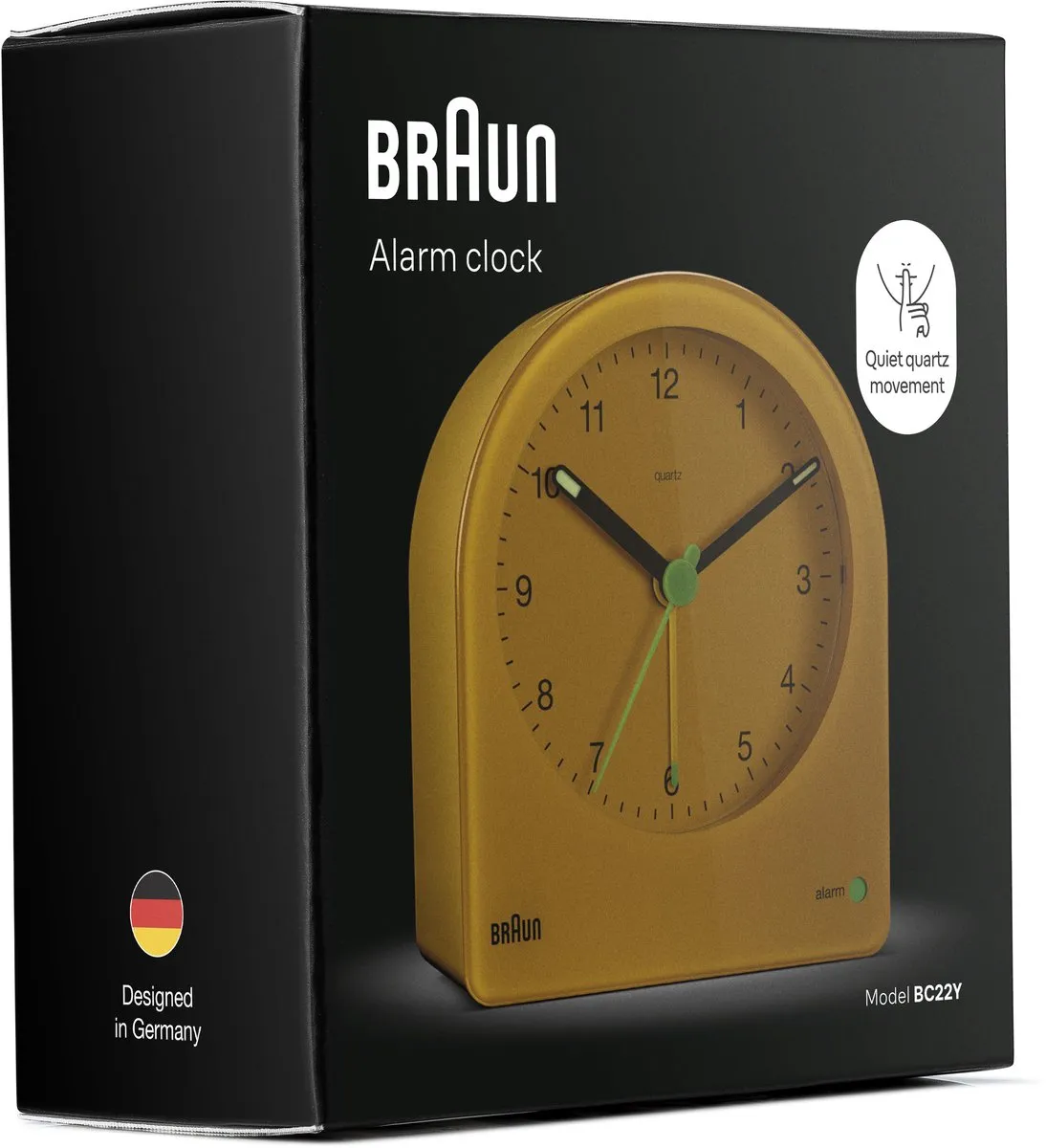 Braun BC22Y Wekker - Halfrond - Geel