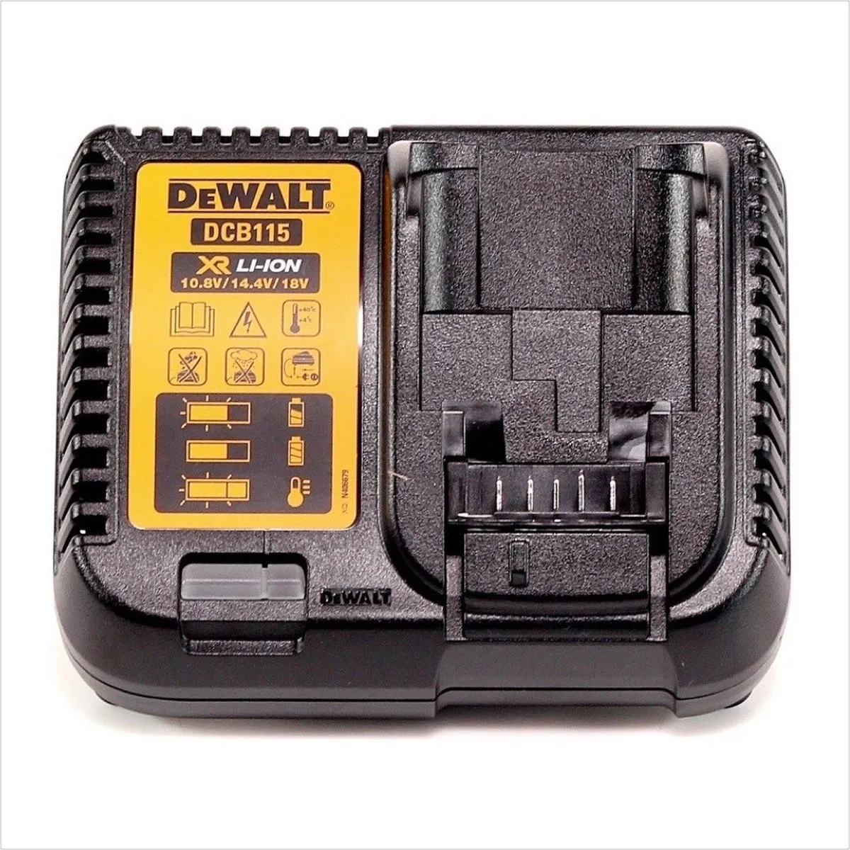 DeWalt DCB115-QW Acculader - 5000mAh - Zwart/Geel