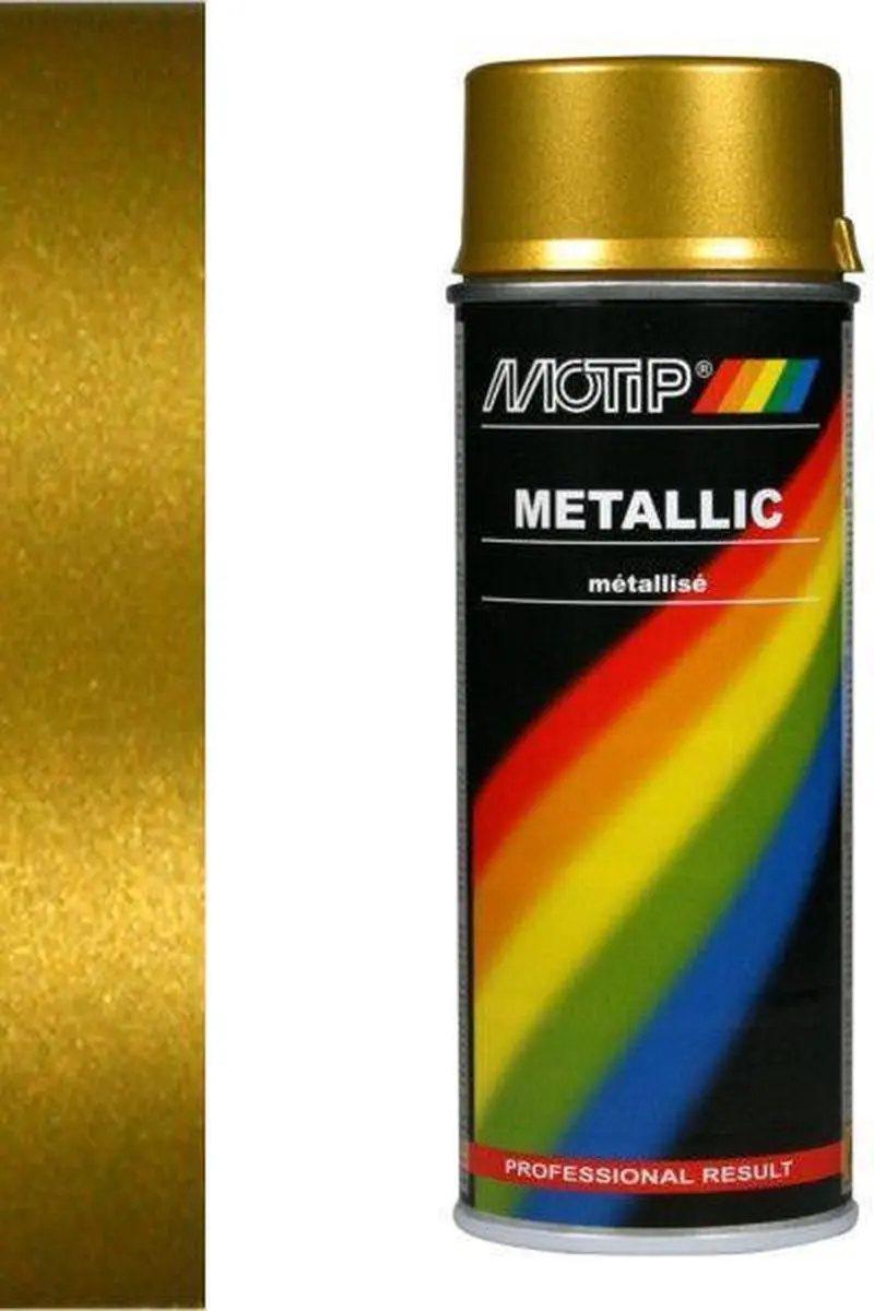 Motip Metallic Lak Goud 400ml - afbeelding 6 van 6