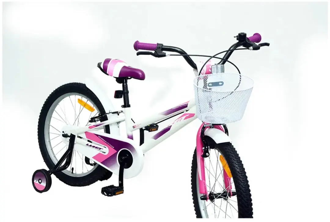Umit Calypso 20 Inch Fiets - 1 Versnelling - Wit/Rosa