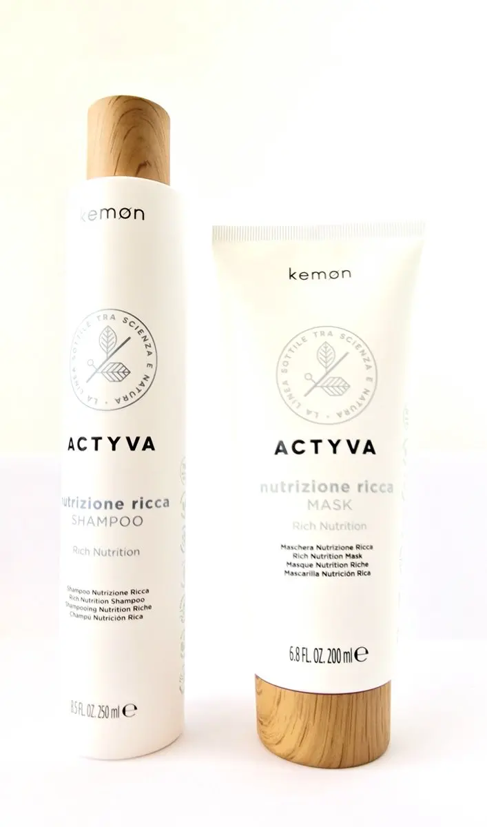 Kemon Actyva Rich Nutrition Duo Shampoo & Mask - 250ml + 200ml