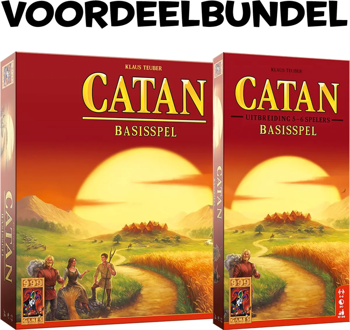 999 Games Catan Voordeelbundel Basis + Uitbreiding 5/6 - 2-6 Spelers