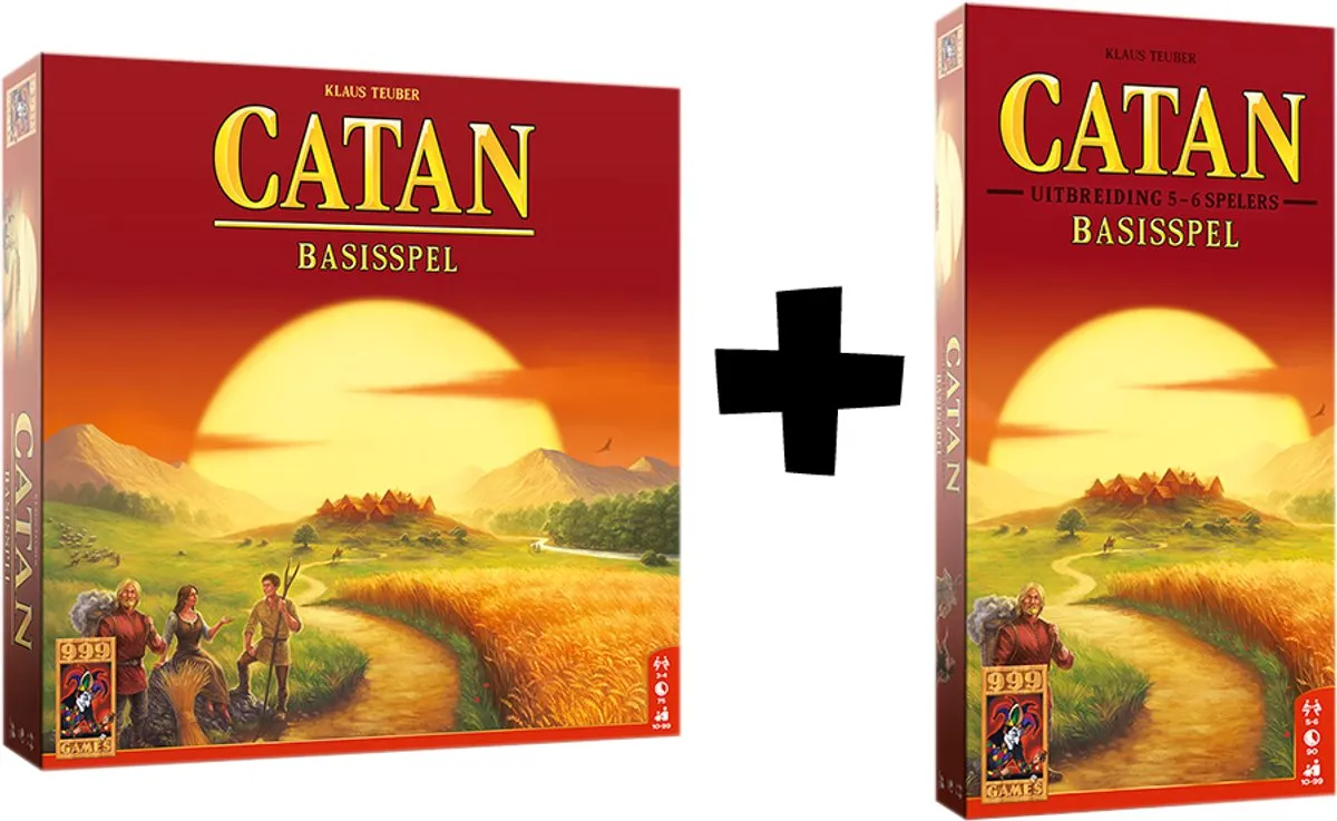 999 Games Catan Voordeelbundel Basis + Uitbreiding 5/6 - 2-6 Spelers