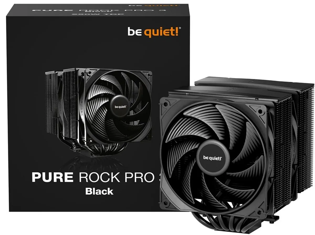 be quiet! Pure Rock Pro 3 BK042 Koeler - 2x 12cm Zwart