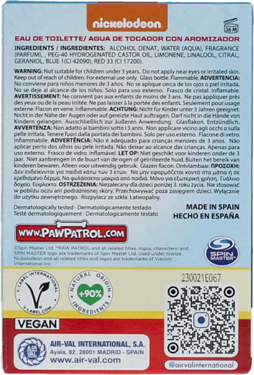 PAW Patrol Eau de Toilette 30ml - afbeelding 6 van 6