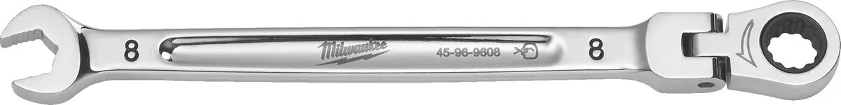 Milwaukee MAX BITE Flex Ringsteeksleutel 8mm - Ratelsleutel