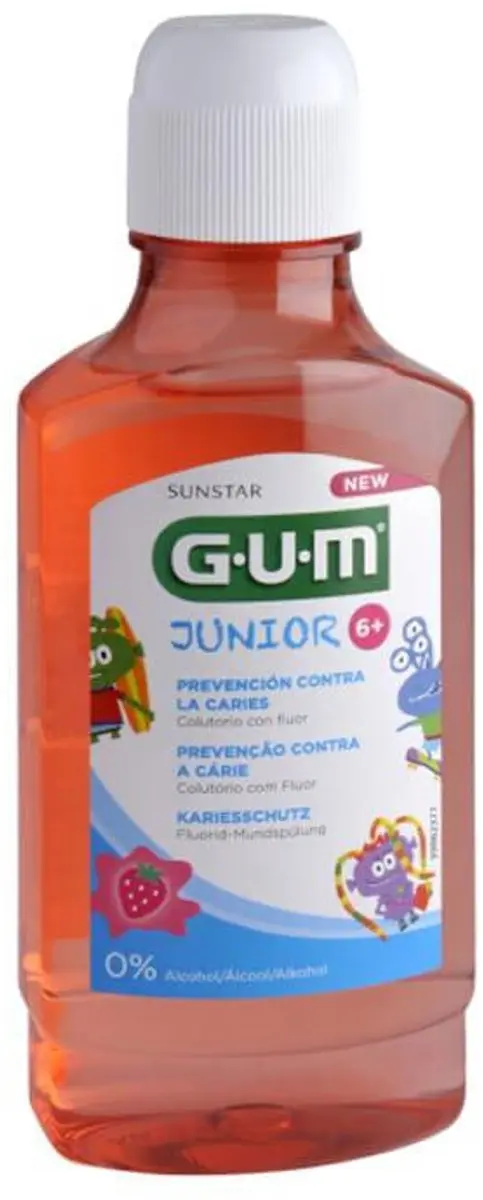 Gum Junior Colutorio Sabor Fresa 6 Años 300ml