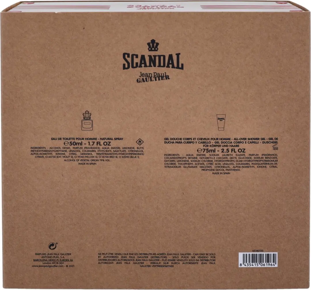 Jean Paul Gaultier Scandal pour Homme Giftset - Parfum 50ml + Douchegel 75ml