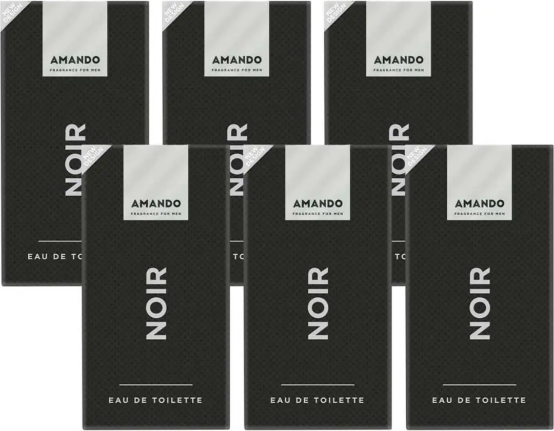 Amando Noir Eau de Toilette - 6x50ml Voordeelverpakking - afbeelding 6 van 6