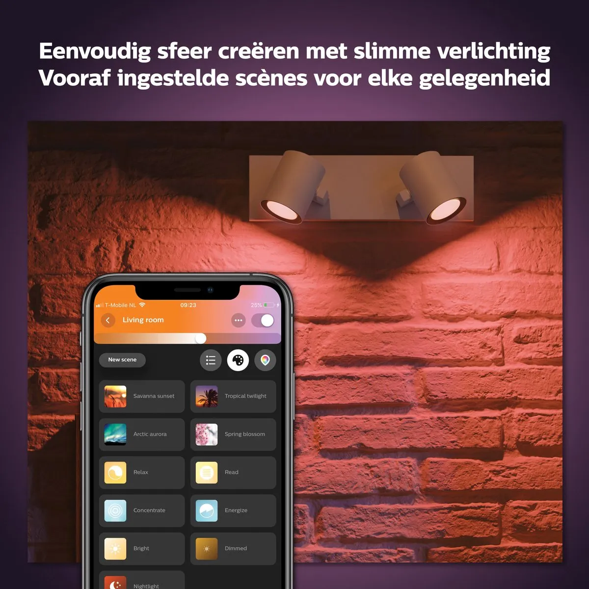 Philips Hue Argenta Opbouwspot 2-spots - RGBW Wit