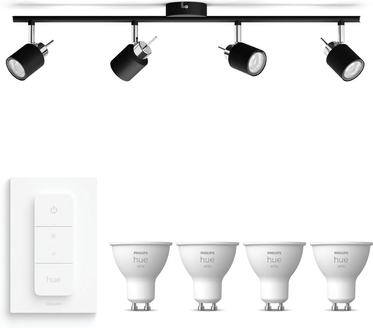 Philips Hue Meranti Opbouwspot Zwart