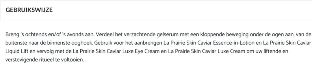La Prairie Essence of Skin Caviar Eye Complex Oogserum 15ml