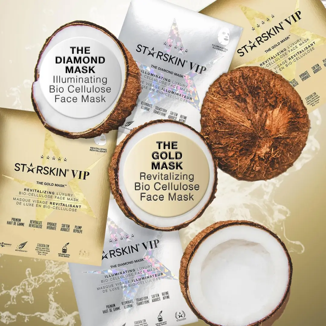Starskin VIP Gold Mask Gezichtsmasker - 4 Stuks 30ml - Goud