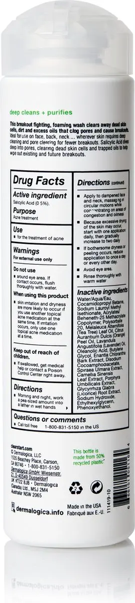 Dermalogica Breakout Clearing Foaming Wash Reinigingsgel 295ml