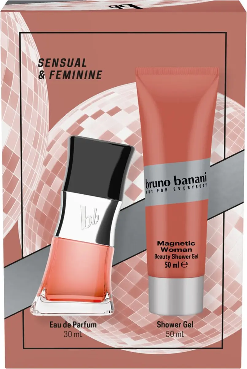 Bruno Banani Magnetic Woman Geschenkset - Douchegel & Parfum
