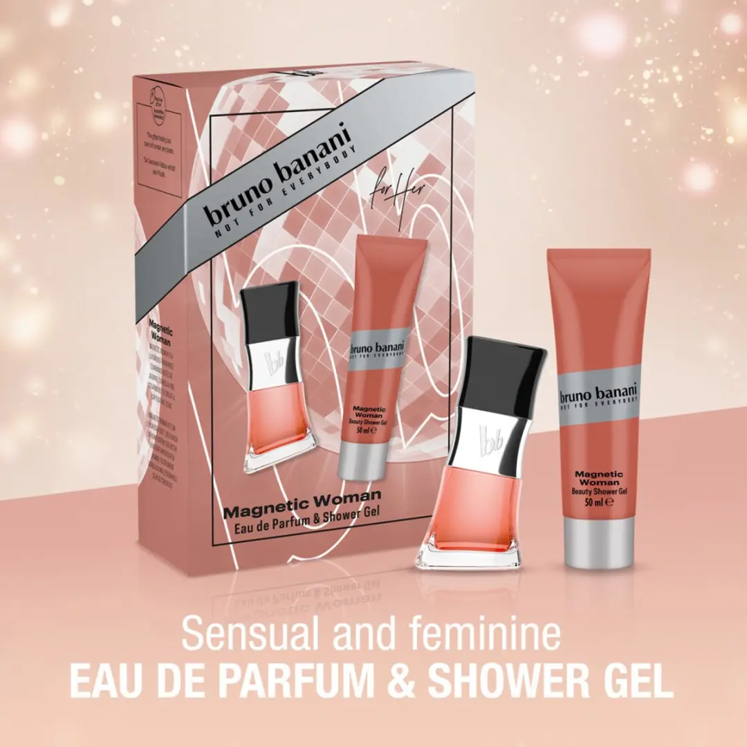 Bruno Banani Magnetic Woman Geschenkset - Douchegel & Parfum