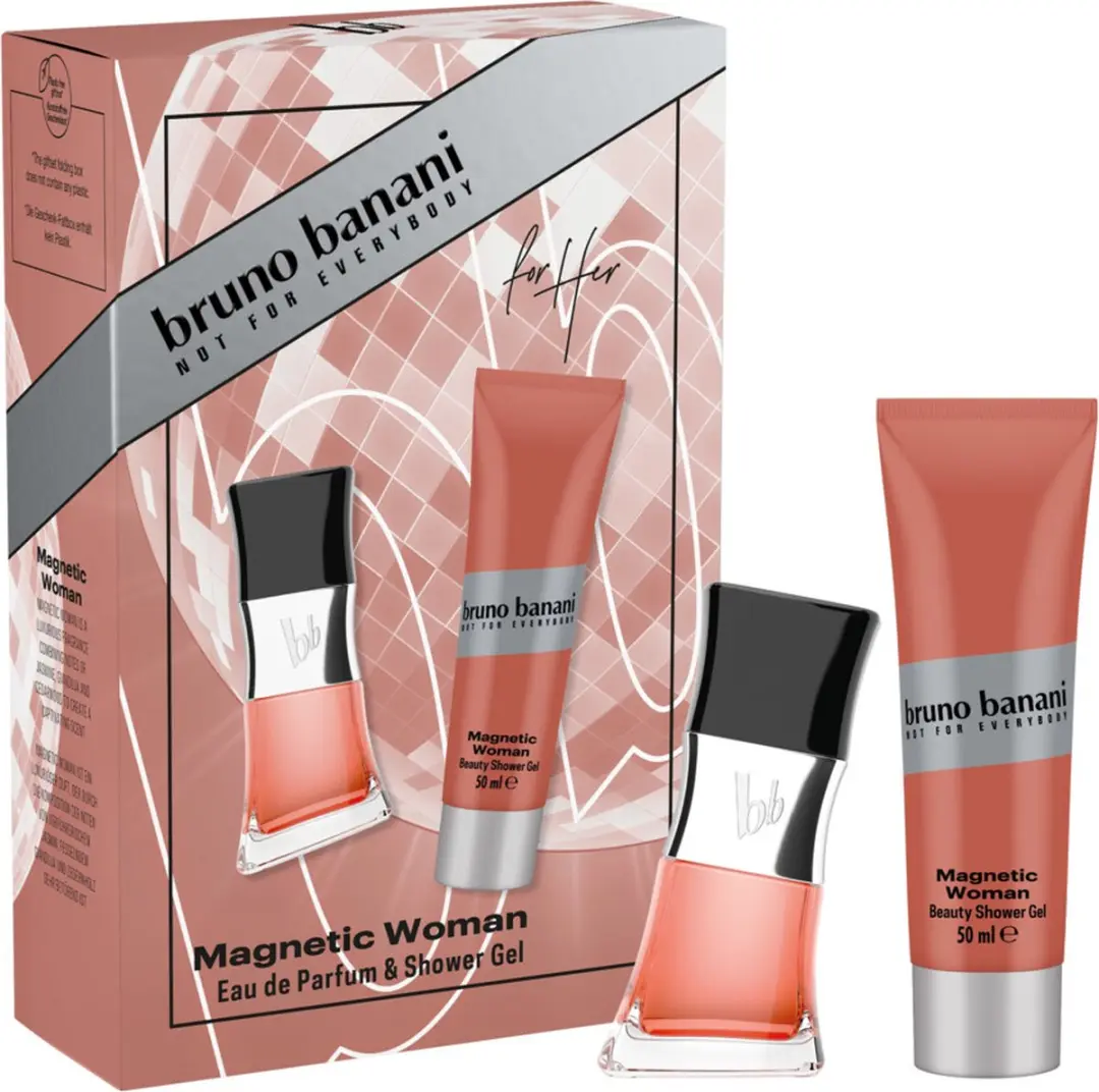 Bruno Banani Magnetic Woman Geschenkset - Douchegel & Parfum