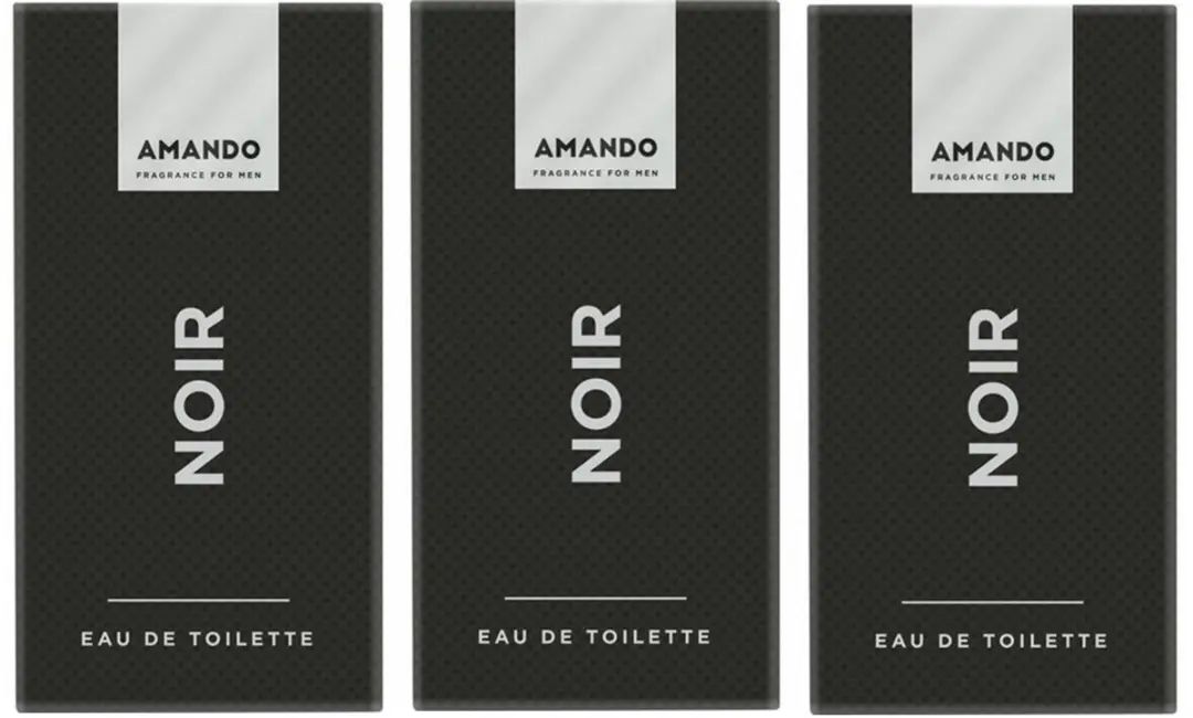 Amando Noir Eau de Toilette - 3x50ml