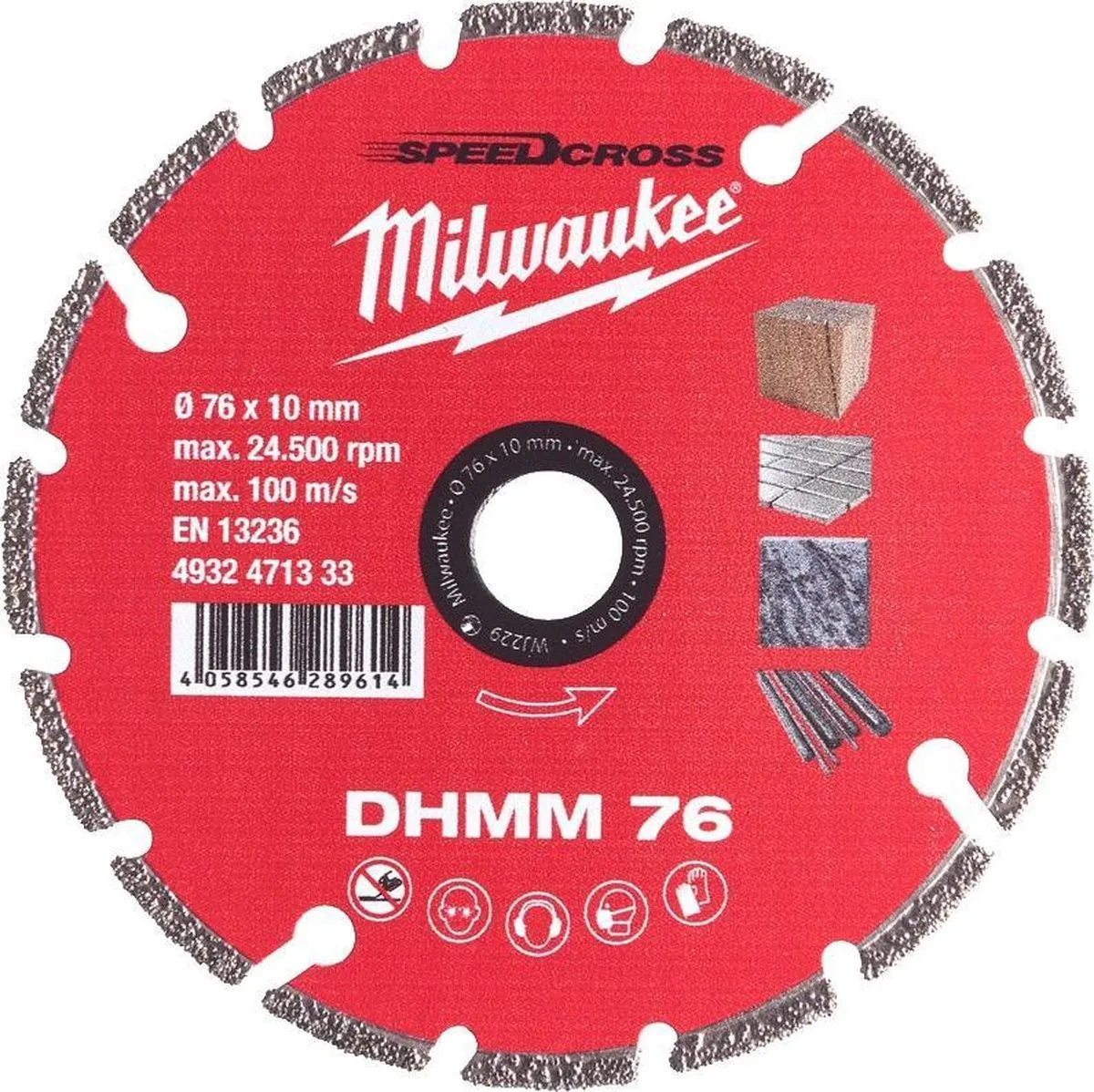 Milwaukee Diamant DHMM Zaagblad 76mm