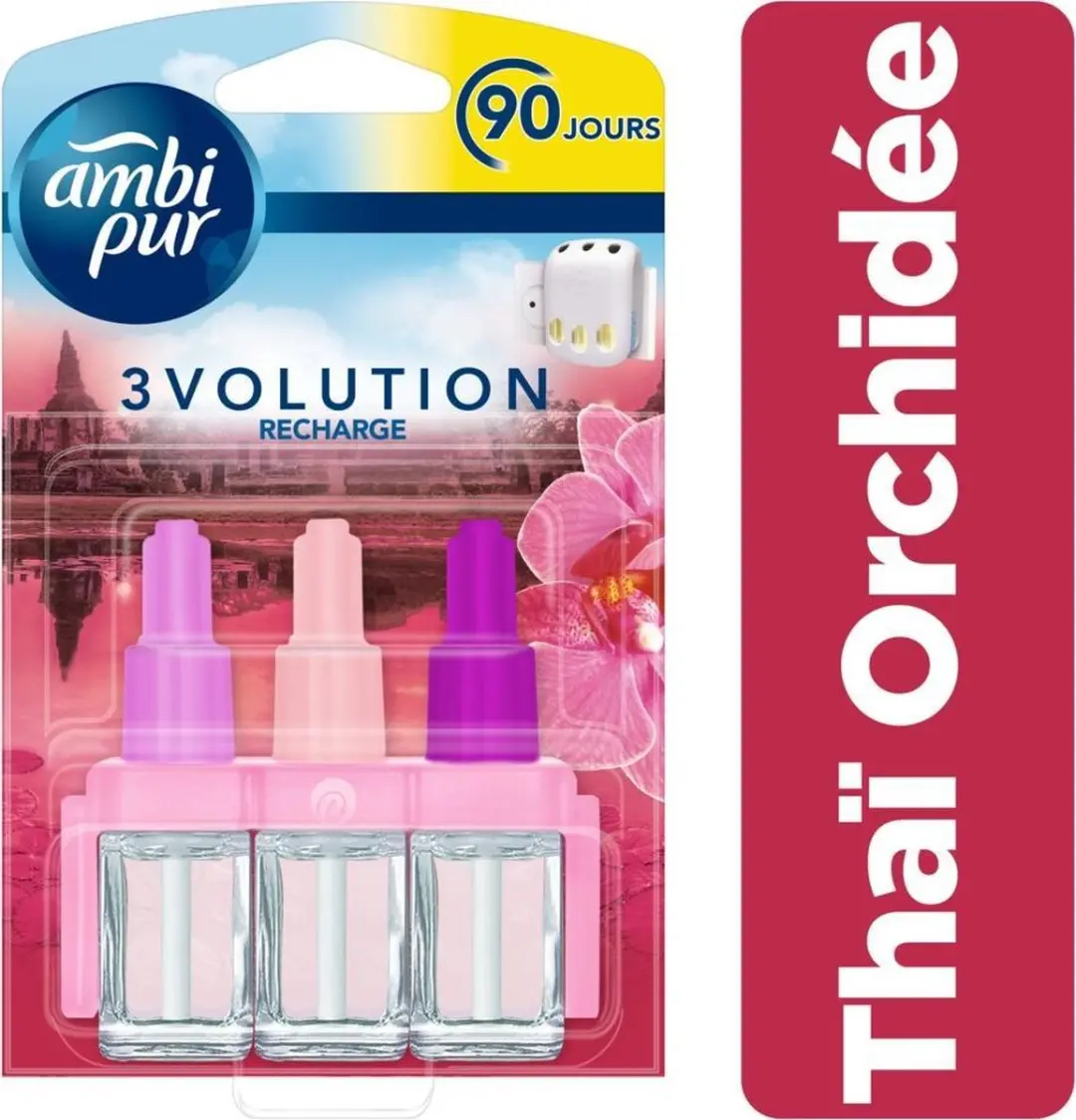 Ambi Pur 3volution Thai Orchidee Navulling - 9x 20ml