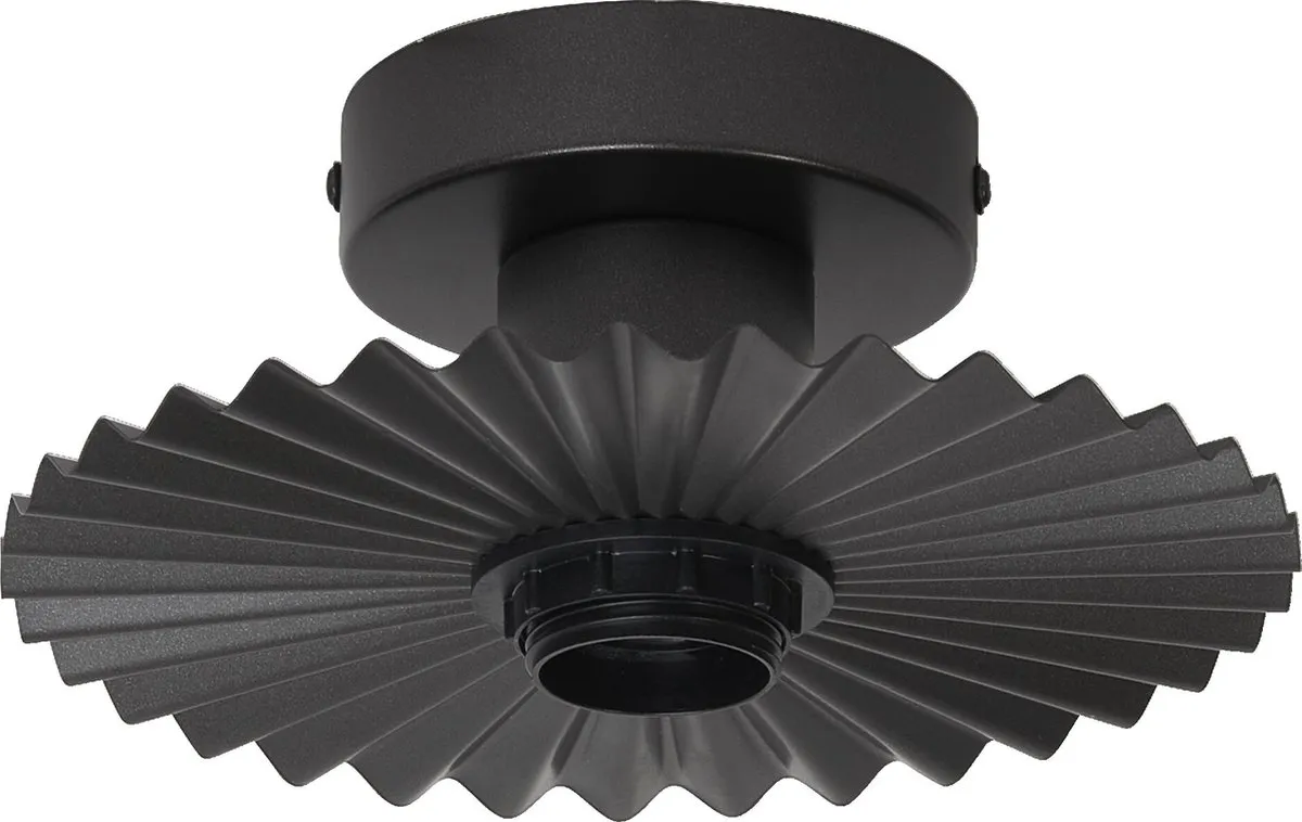 LEDVANCE Decor Plissee Ceiling E27 Donkergrijs