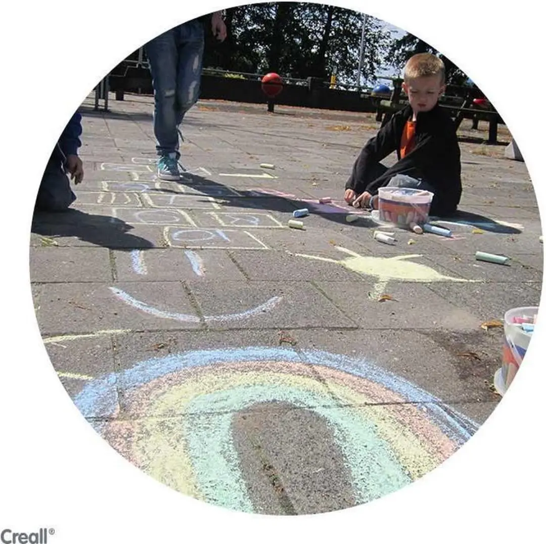 Creall Sidewalk Chalk - 50 Stuks - afbeelding 3 van 5