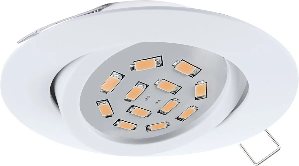 Eglo Tedo LED Inbouwspot Ø80mm - Kantelbaar - Wit - afbeelding 6 van 6