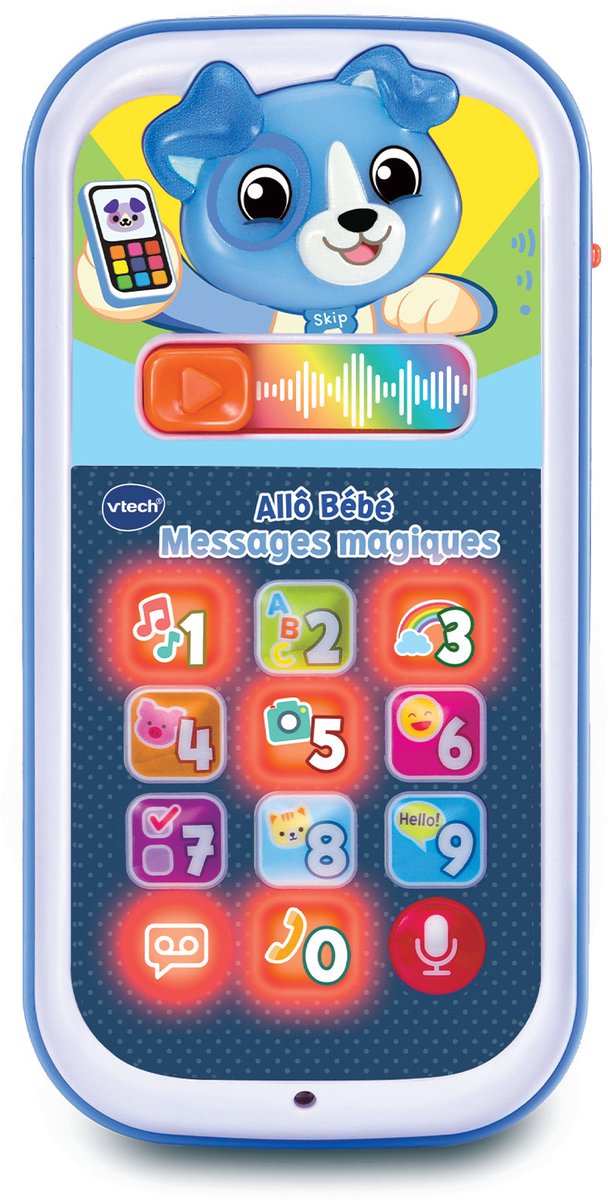 VTech Baby ALLO BEBE MESSAGES MAGIQUES, 0,75 jaar, Batterijen vereist, AAA, Kunststof, Blauw