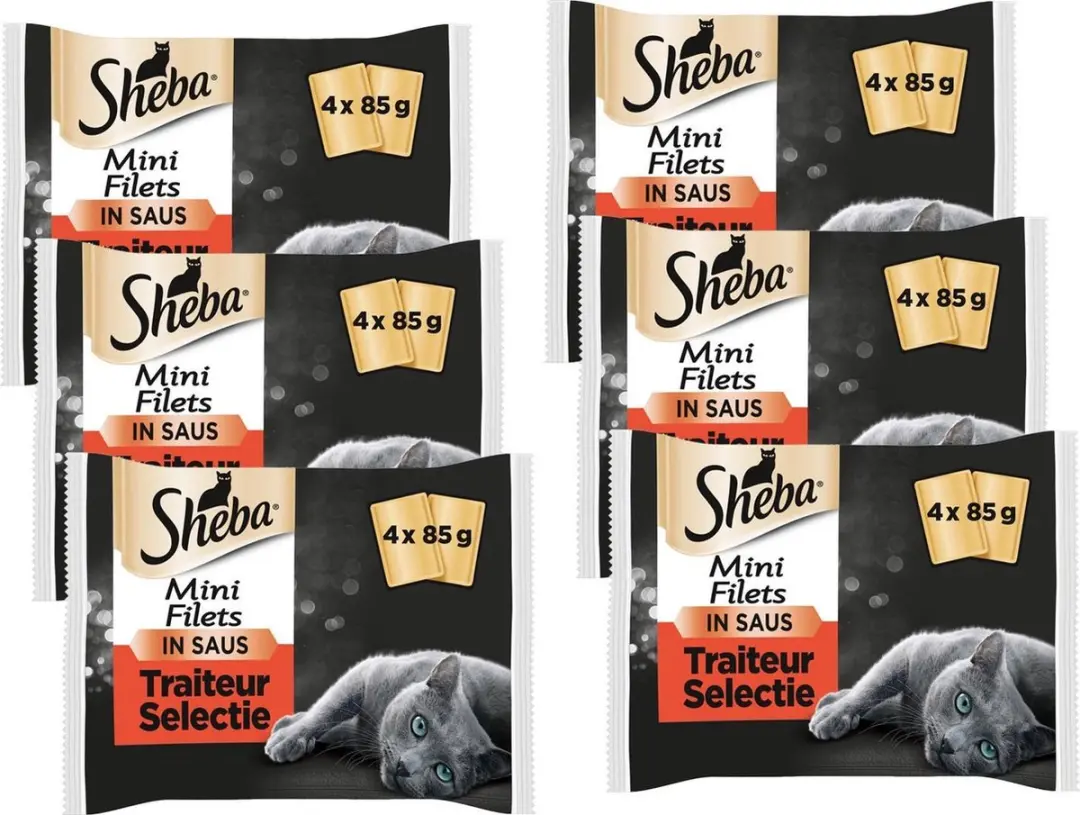 Sheba Multi-Pack Mini Filets Traiteur Pouch - 24 Stuks