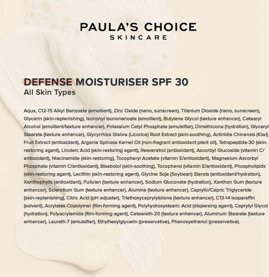 Paula's Choice Defense Glow Dagcrème SPF 30 - 60ml