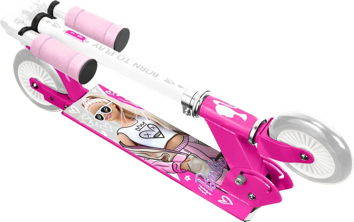 Barbie Inklapbare Step - 125mm - Roze/Wit